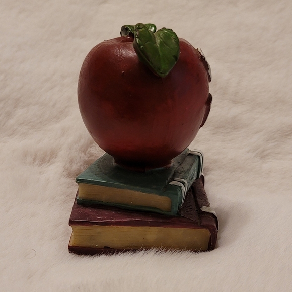 "Best Teacher" Apple and Books Pen Holder - Picture 6 of 9